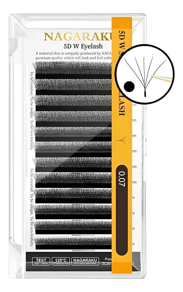 Cílios Nagaraku W 5D M 0,07 (Fox Eyes)